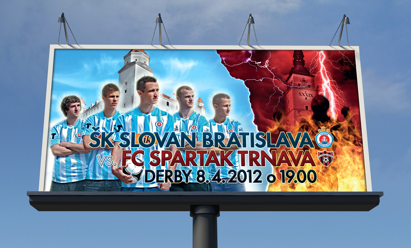 ŠK Slovan Bratislava bilboard derby