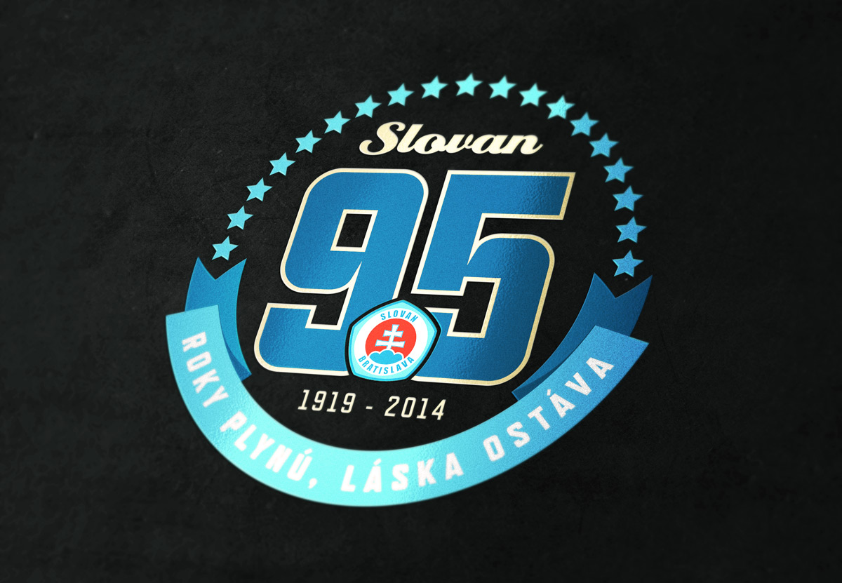 95 rokov ŠK Slovan logo