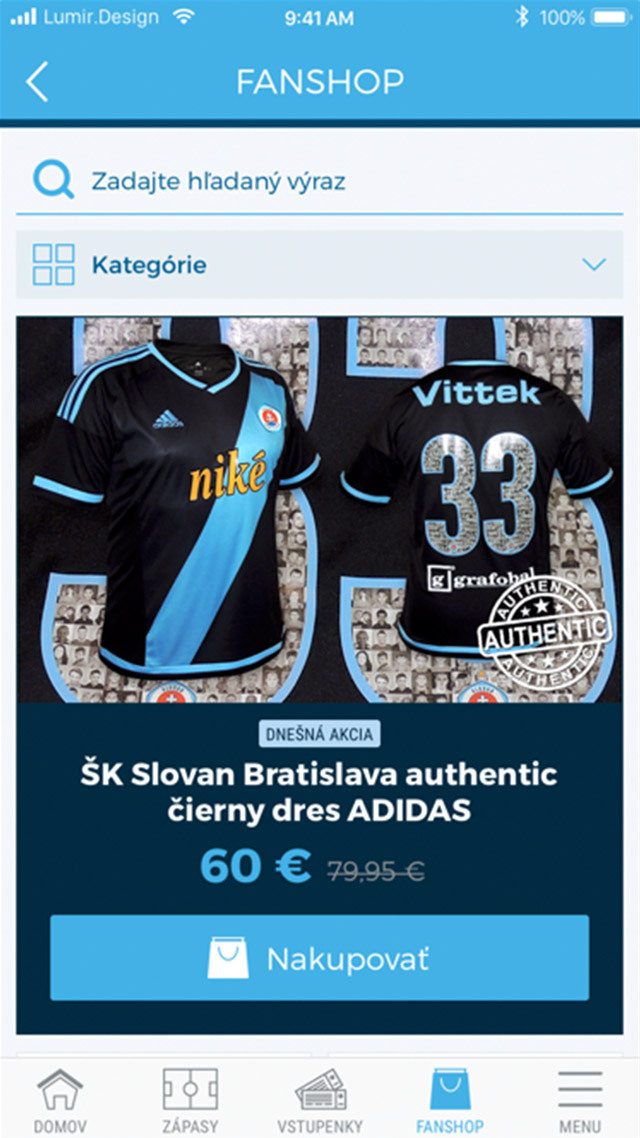 ŠK Slovan aplikácia